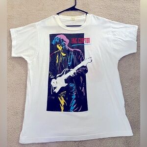VTG VINTAGE ERIC CLAPTON JOURNEYMAN WORLD TOUR 1990 CONCERT TEE SHIRT SZ XL